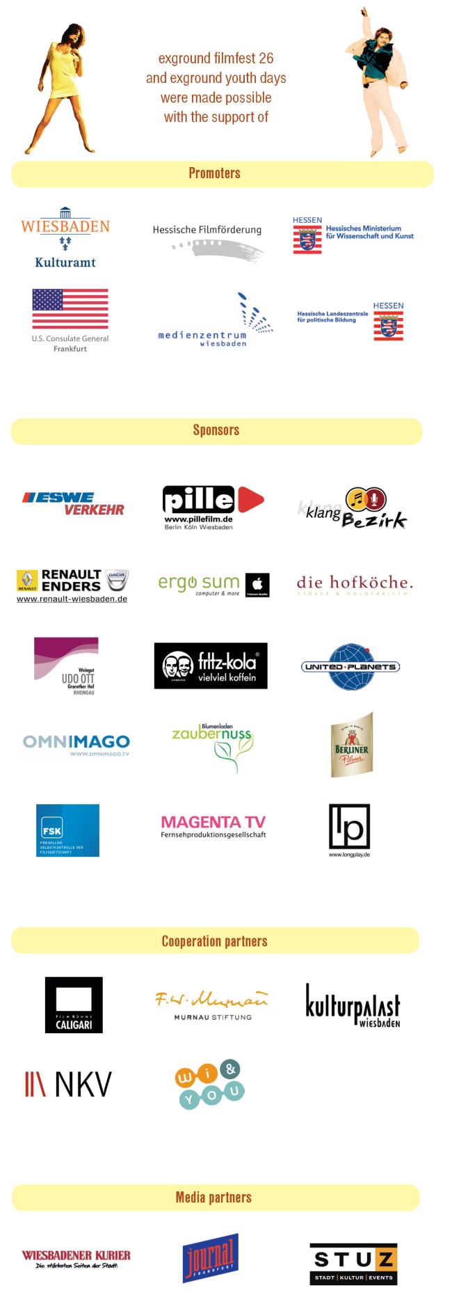 Sponsoren exground filmfest 26
