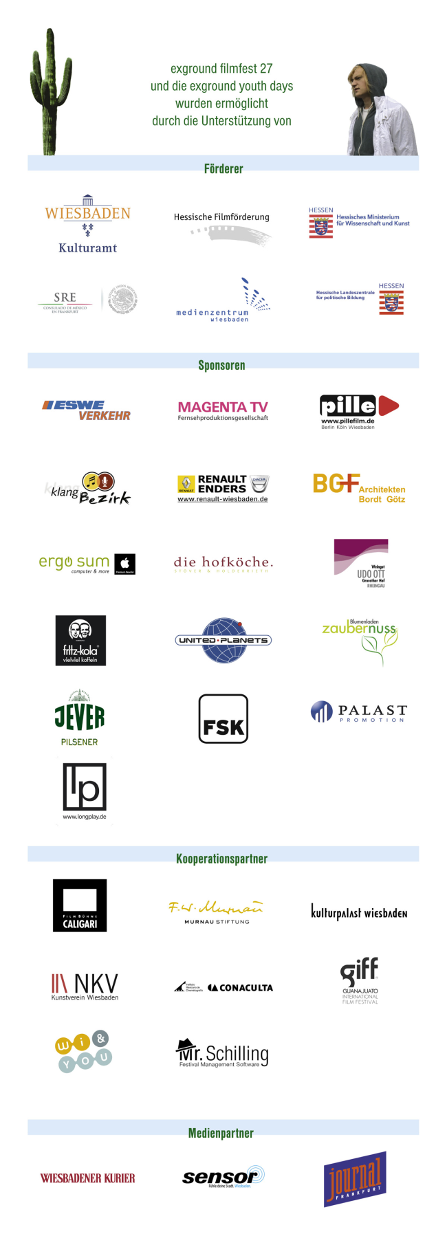 Sponsoren exground filmfest 26